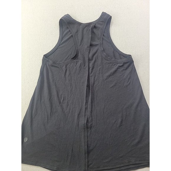 Lululemon Women 6* Black Open Back Tank Top Lightweight Vented Stretch Yoga Gym - Picture 3 of 8